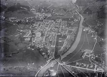 Historical aerial photograph from 1000 m by Walter Mittelholzer from 1923