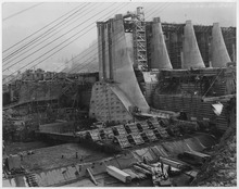 Bonneville Dam was one of the Public Works Administration's dam projects.
