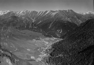 Historical aerial photograph by Werner Friedli from 1954